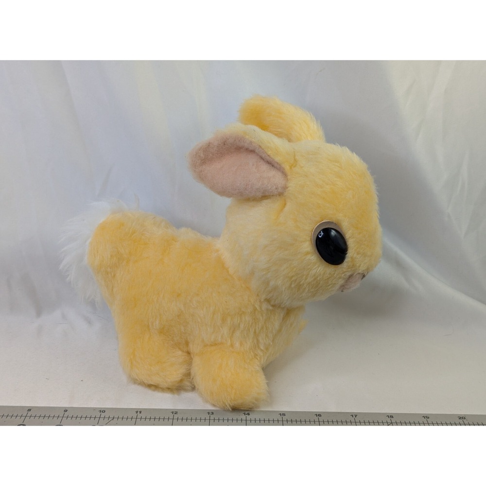 Animal Fair Yellow Rabbit Plush Bunny 8 Inch 1977 Stuffed‎ Animal Toy